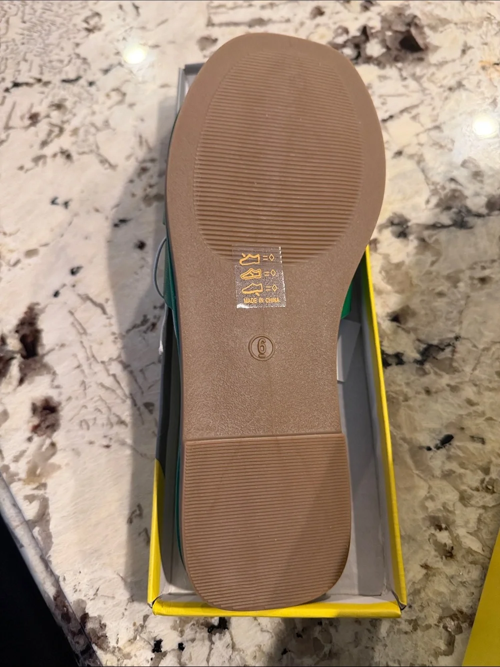 Green Women's Slip-On Slides - Size 6